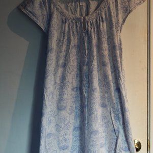 Carole Hochman Cotton Jersey Flutter Long Gown 2X